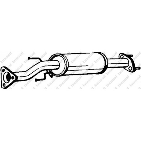 Stredný tlmič výfuku BOSAL 163-159
