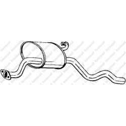 Stredný tlmič výfuku BOSAL 154-025