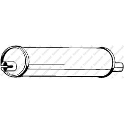 Stredný tlmič výfuku BOSAL 148-017