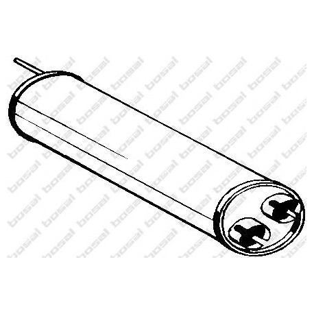 Stredný tlmič výfuku BOSAL 135-493