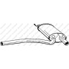 Stredný tlmič výfuku BOSAL 105-165