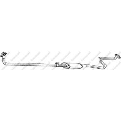Predný tlmič výfuku BOSAL 292-685