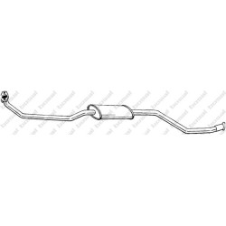 Predný tlmič výfuku BOSAL 291-669