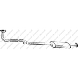 Predný tlmič výfuku BOSAL 285-697