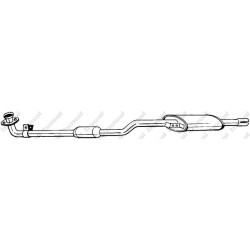 Predný tlmič výfuku BOSAL 284-929