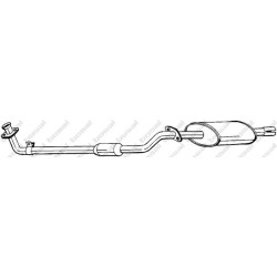 Predný tlmič výfuku BOSAL 284-181