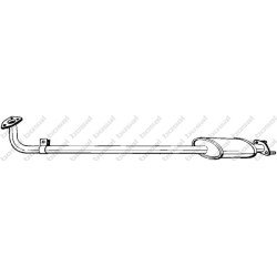 Predný tlmič výfuku BOSAL 283-659