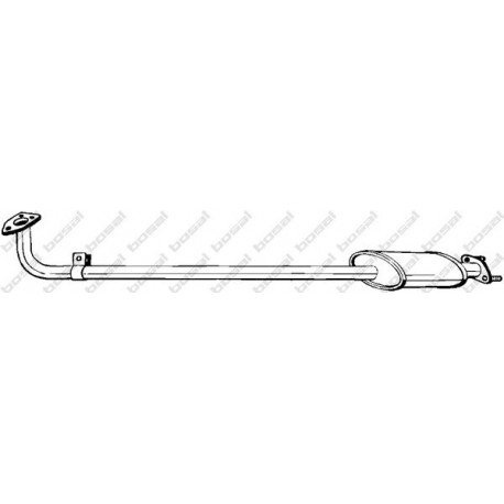 Predný tlmič výfuku BOSAL 283-659