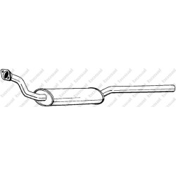 Predný tlmič výfuku BOSAL 283-617