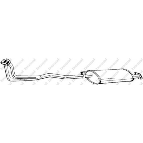 Predný tlmič výfuku BOSAL 282-671