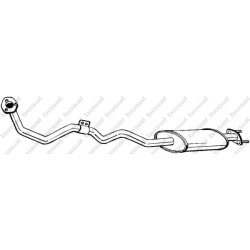 Predný tlmič výfuku BOSAL 281-185