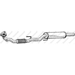 Predný tlmič výfuku BOSAL 280-417