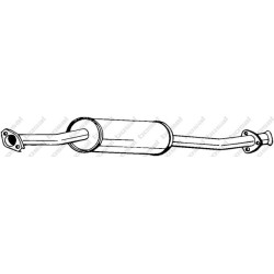 Predný tlmič výfuku BOSAL 278-653