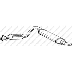 Predný tlmič výfuku BOSAL 278-301