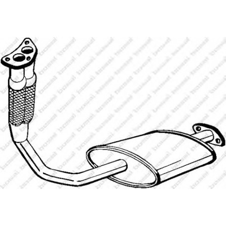 Predný tlmič výfuku BOSAL 154-019