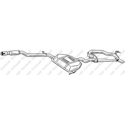 Koncový tlmič výfuku BOSAL 292-307