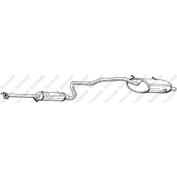 Koncový tlmič výfuku BOSAL 292-091