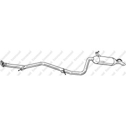 Koncový tlmič výfuku BOSAL 291-013