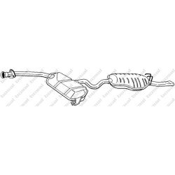 Koncový tlmič výfuku BOSAL 289-221