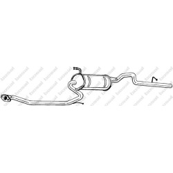 Koncový tlmič výfuku BOSAL 287-627