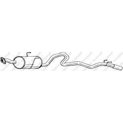Koncový tlmič výfuku BOSAL 287-231