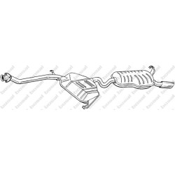 Koncový tlmič výfuku BOSAL 287-225