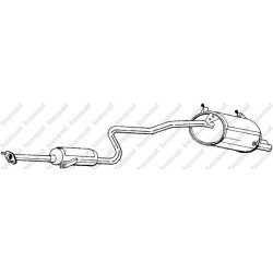 Koncový tlmič výfuku BOSAL 287-091