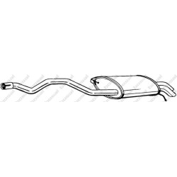 Koncový tlmič výfuku BOSAL 286-479