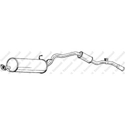 Koncový tlmič výfuku BOSAL 286-233