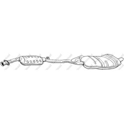 Koncový tlmič výfuku BOSAL 286-181