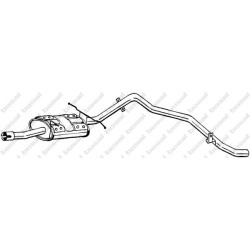 Koncový tlmič výfuku BOSAL 286-009