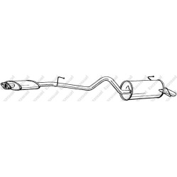 Koncový tlmič výfuku BOSAL 285-071