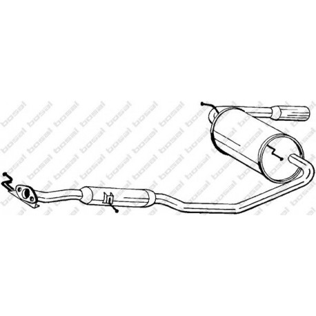 Koncový tlmič výfuku BOSAL 284-567