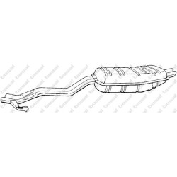 Koncový tlmič výfuku BOSAL 284-135