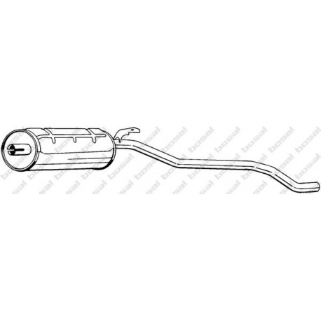 Koncový tlmič výfuku BOSAL 284-011