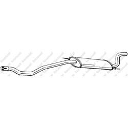 Koncový tlmič výfuku BOSAL 283-595