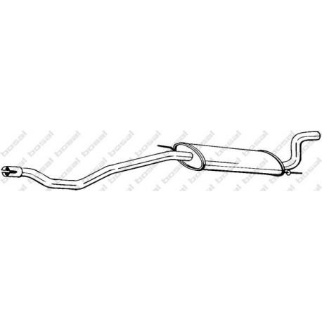 Koncový tlmič výfuku BOSAL 283-595