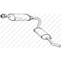 Koncový tlmič výfuku BOSAL 283-413