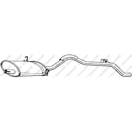 Koncový tlmič výfuku BOSAL 283-291
