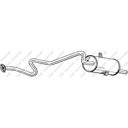 Koncový tlmič výfuku BOSAL 283-157