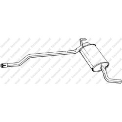 Koncový tlmič výfuku BOSAL 283-073