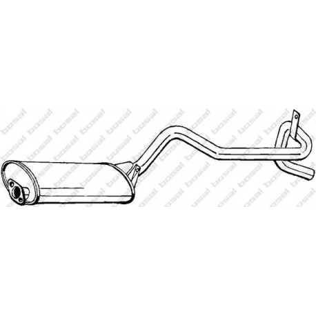Koncový tlmič výfuku BOSAL 282-811