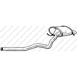Koncový tlmič výfuku BOSAL 282-713