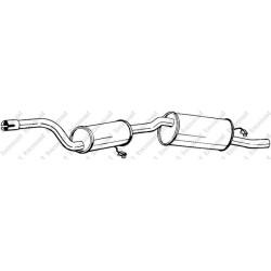 Koncový tlmič výfuku BOSAL 282-277