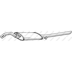 Koncový tlmič výfuku BOSAL 281-759