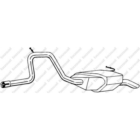 Koncový tlmič výfuku BOSAL 281-731