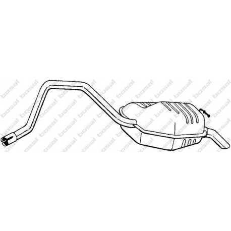 Koncový tlmič výfuku BOSAL 281-633