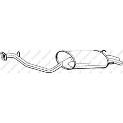 Koncový tlmič výfuku BOSAL 281-297