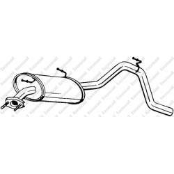 Koncový tlmič výfuku BOSAL 281-169