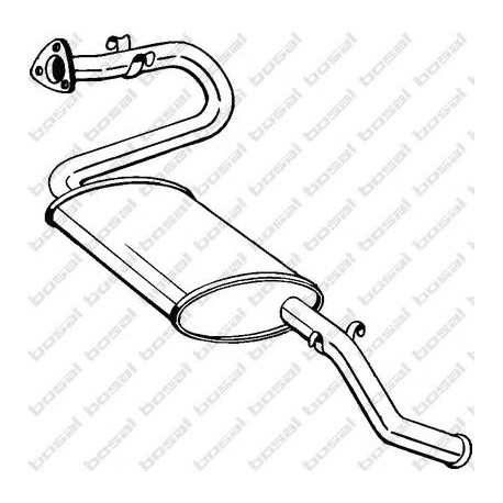 Koncový tlmič výfuku BOSAL 280-273